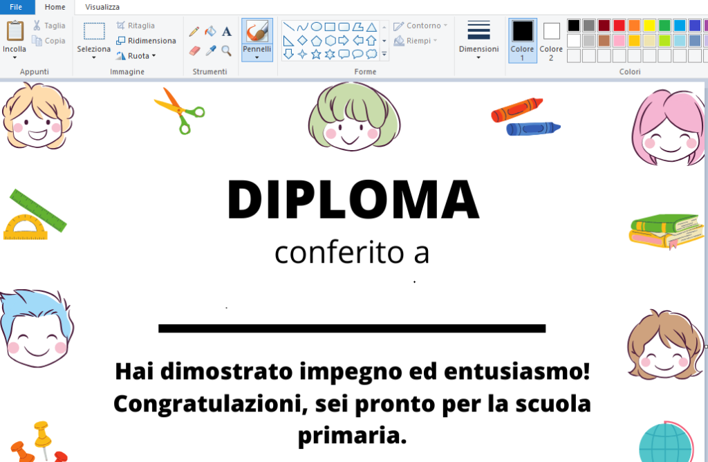 Dalla Scuola Dell Infanzia Alla Primaria Diplomi Da Personalizzare Paidea